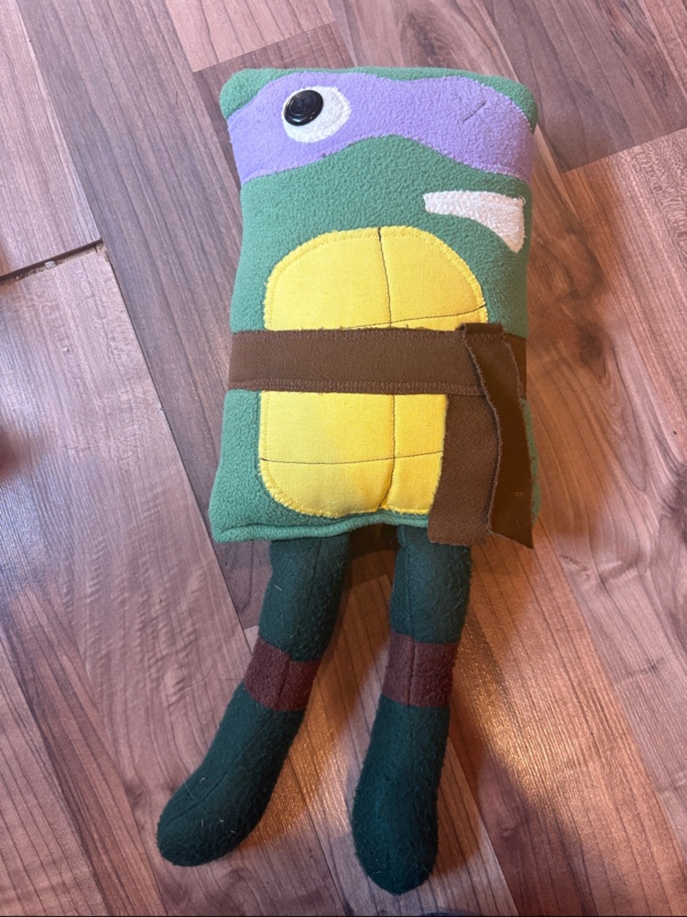 “Scrappy” handmade Teenage Mutant Ninja Turtles plush Donatello